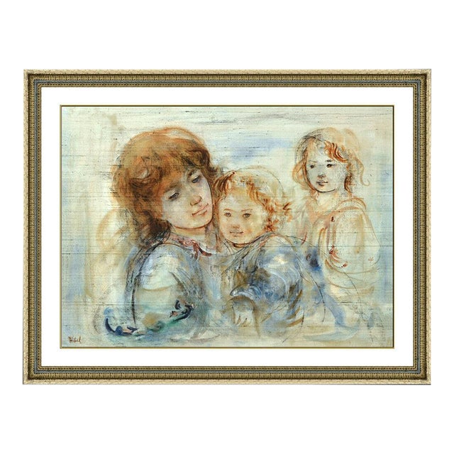 Mid 20th Century My Two Daughters, Edna Hibel For Sale