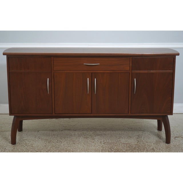 Age: Approx. 30 Years Old Details: Custom Made Curved Legs Walnut Adjustable Shelves Dovetailed Drawer Construction High...