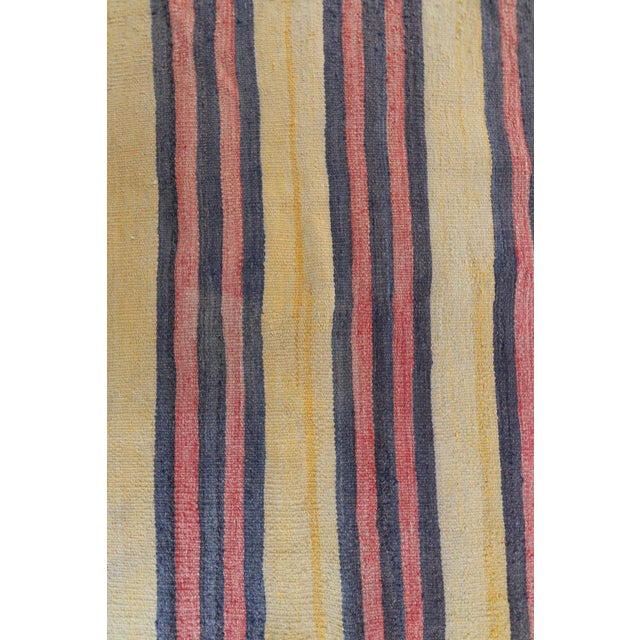 1960s Southwestern Striped Hand Knotted Nomadic Kilim Runner Rug For Sale - Image 12 of 13