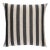 Schumacher Hanson I/O Stripe 18" Pillow In Black For Sale