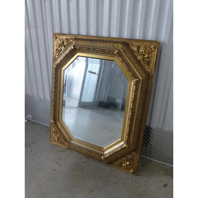 Traditional Parish Hadley Interior Antique Parcel Gilt Wall Mirror For Sale - Image 3 of 10