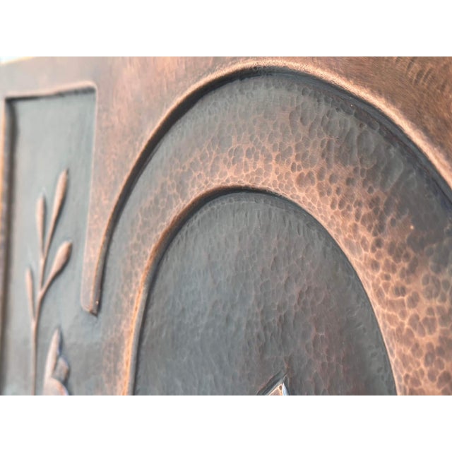 2020s Metal Wall Relief Sculpture With Flowers & Architecture "Copper Botanica" by Jeremy Maronpot For Sale - Image 5 of 17