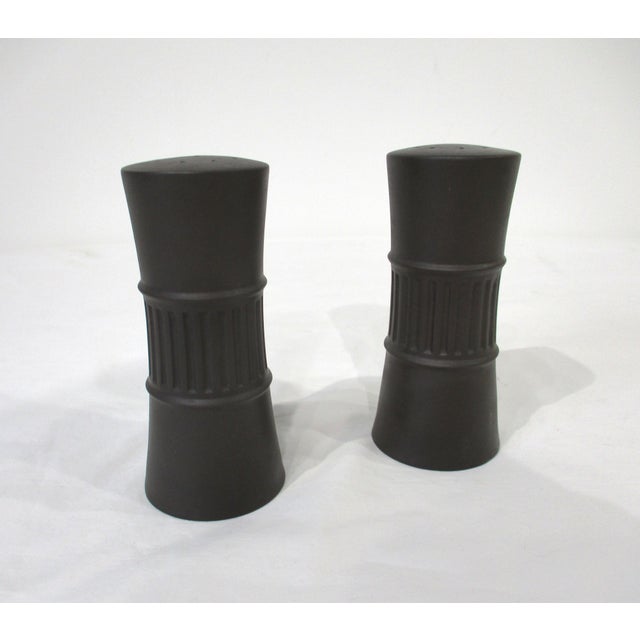 Ceramic Dansk Flamestone Salt & Pepper Shakers by Jens Quistgaard Denmark For Sale - Image 7 of 7