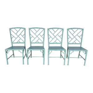 Vintage Chinoiserie Patio Dining Chairs by Meadowcraft