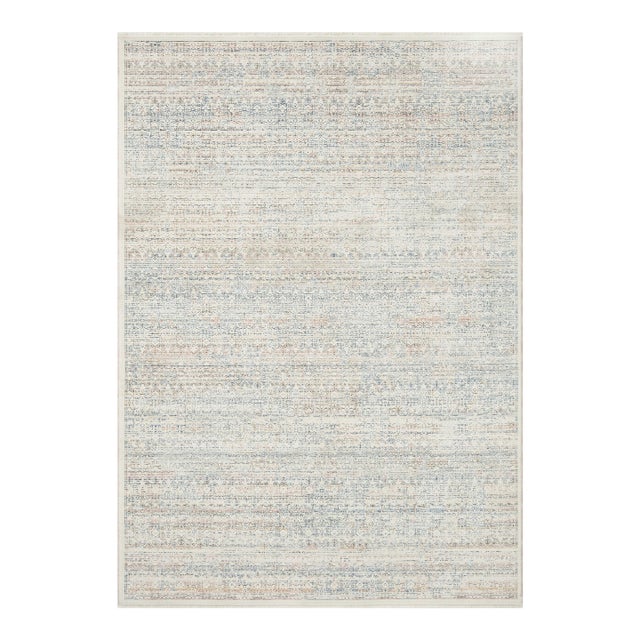 Amber Lewis x Loloi Zuma Ivory / Multi 9'-6" x 13'-1" Area Rug For Sale