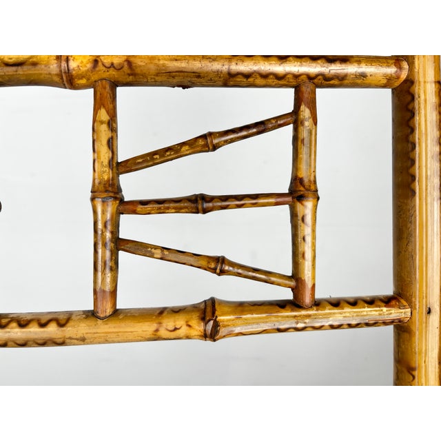 Brown Antique Burnt Bamboo Easel For Sale - Image 8 of 11