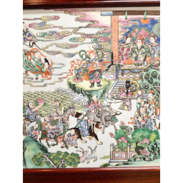 Chinese Plaque of Heavenly Deities For Sale In Portland, OR - Image 6 of 8