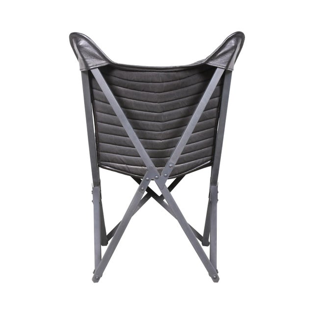 Leather Sling Chair For Sale In Chicago - Image 6 of 9