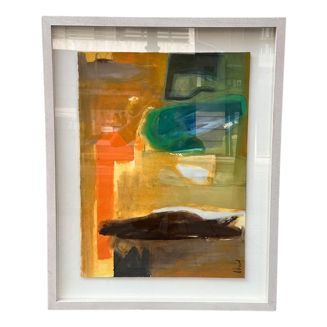 Lorenzo Colomo, Abstract Composition, 21st Century, Mixed Media on Paper, Framed For Sale