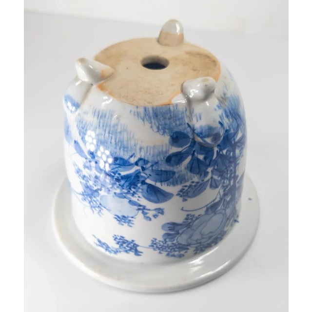 Mid-Century Japanese Blue and White Arita Jardiniere Planter Cachepot For Sale - Image 10 of 10