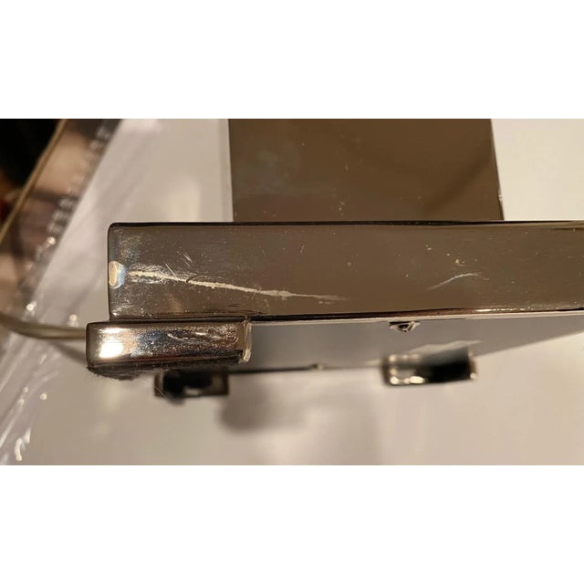 Silver 1990s Contemporary Silver Metal Swirl Freestanding Table Lamp For Sale - Image 8 of 12