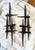 Vintage Brutalist Mid-Century Modern Wall Candle Sculptures Sconces - A Pair For Sale - Image 9 of 12