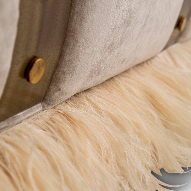 Ostrich Fluff Modern Sofa by Egg Designs For Sale - Image 6 of 8