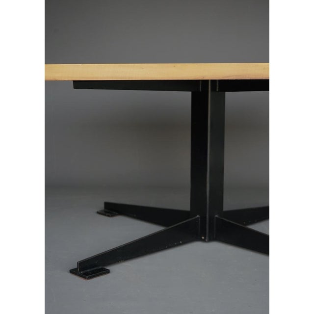 Brutalist Dining Table with Cherry Top by Wim den Boon, 1961 For Sale - Image 9 of 18