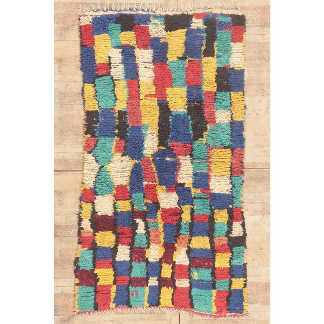 Vintage Azilal Moroccan Rug, 04'04 X 07'10 For Sale - Image 10 of 10
