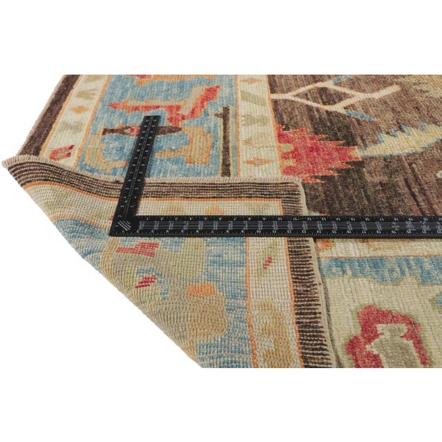 Early 21st Century Modern Style Turkish Oushak Rug, 09'01 X 12'02 For Sale - Image 5 of 9