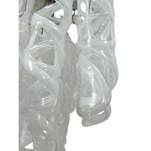 1970s Small Ceiling Light with Murano Glass Pendants, 1970s For Sale - Image 5 of 8