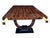 Burgundy 1980s Grand Macassar Ebony Veneer Dining Table With Pedestal Base For Sale - Image 8 of 9