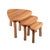 Light Oak Nesting Tables attributed to Charlotte Perriand, 1960s, Set of 3 For Sale - Image 10 of 10