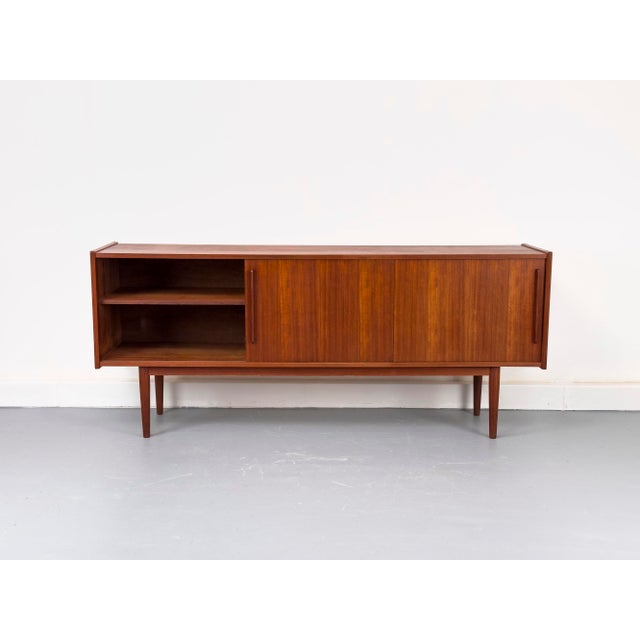 Vintage Sideboard in Teak with Drawers and Sliding Doors, 1960s For Sale - Image 9 of 18