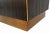 Midcentury Modern Dark Wood & Brass Cube Side Table For Sale - Image 4 of 4