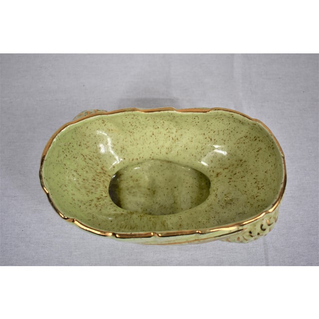 1960s Vintage B. K. Gold Pinecone Bowl For Sale - Image 5 of 8