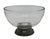 This is a vintage glass candy bowl with a sterling silver base, made by Frank M. Whiting & Co.. It features a clear, round...