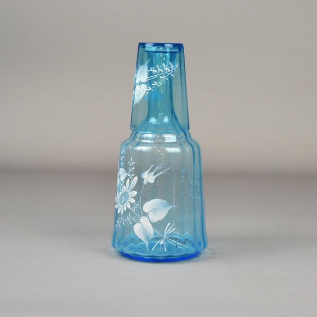 Antique Water Carafe with Glass, Set of 2 For Sale - Image 9 of 14