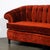 Wood Art Deco Curved Channel-Back Scroll-Arm Sofa With Ebonized Tapered Supports For Sale - Image 7 of 16