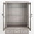Art Deco Style Gray Patinated Metal Display Cabinet For Sale - Image 4 of 9