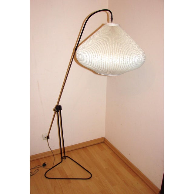 Black Mid-Century Floor Lamp, 1960s For Sale - Image 8 of 9