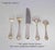 New 1990 Old-English-Thread, Silver Plated Five Piece Place-Setting For Sale - Image 9 of 12