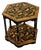 Vintage English Painted Low Table with Butterfly Découpage For Sale