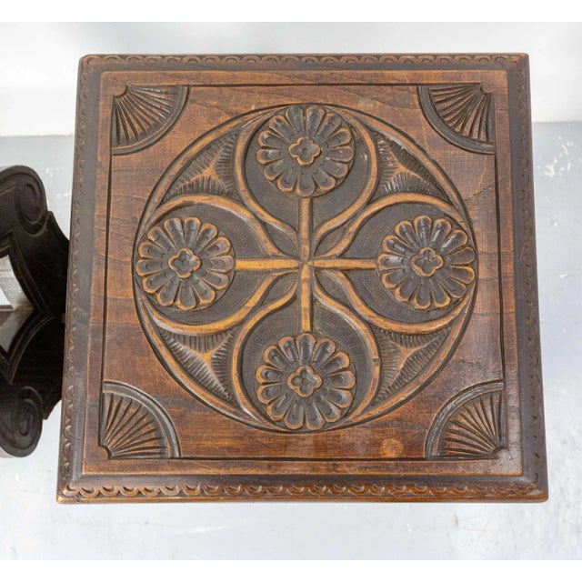 Set of French Solid Chestnut Stools from Britanny, 1890s For Sale - Image 9 of 11