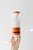 KPM Porcelain Mid-Century Royal Porzellan Bavaria Kpm Orange & White Porcelain Pitcher Vase For Sale - Image 4 of 10