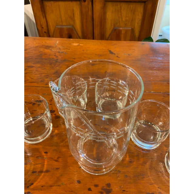 1960s 1960s Princess House Glassware Martini Set- 8 Pieces For Sale - Image 5 of 10