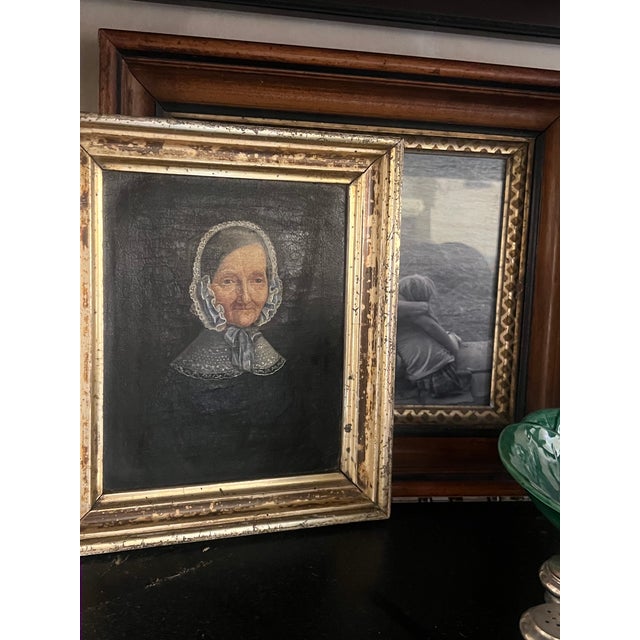Biedermeier 19th Century Oil Portrait Painting, Biedermeier Style, Signed, Denmark For Sale - Image 3 of 13