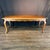 Handsome 19th century French Louis XV walnut table with a broad rectangular plank top above a gracefully scalloped apron...