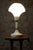 Gold Mid-Century Table Lamp in Brass, Steel and Glass, Czech, 1960s For Sale - Image 8 of 10