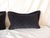 2000 - 2009 Black Check-Pattern Velvet Decorative Lumbar Pillows From Portugal - Set of 2 For Sale - Image 5 of 7