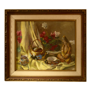 Zsuzsanna Suger Still Life With Gwun Yam C. 1980 Painting