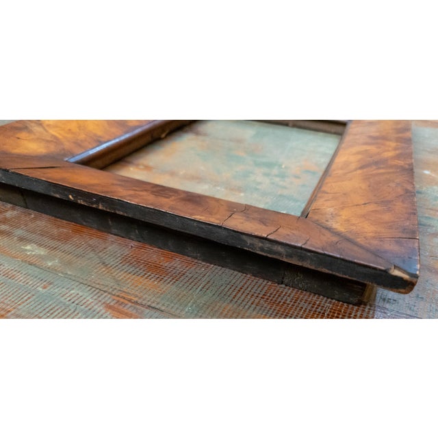 18th Century European Burlwood Walnut Painting Picture Frame For Sale In New York - Image 6 of 11