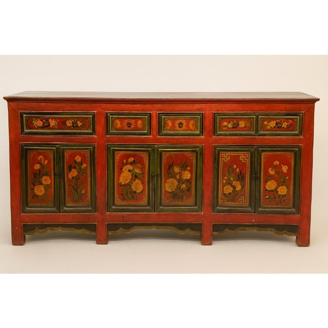 Large Lacquered Wood Sideboard, 19th Century For Sale - Image 4 of 4