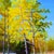 This artwork captures the vibrant essence of autumn with a landscape filled with golden foliage and shimmering light. The...