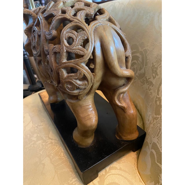 African 1970s Large Elephant Lamp For Sale - Image 3 of 6