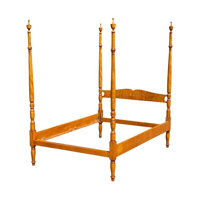 Bay Colony Antiques is proud to offer for sale this wonderful mid 20th century Federal Antique style high post bed. The...