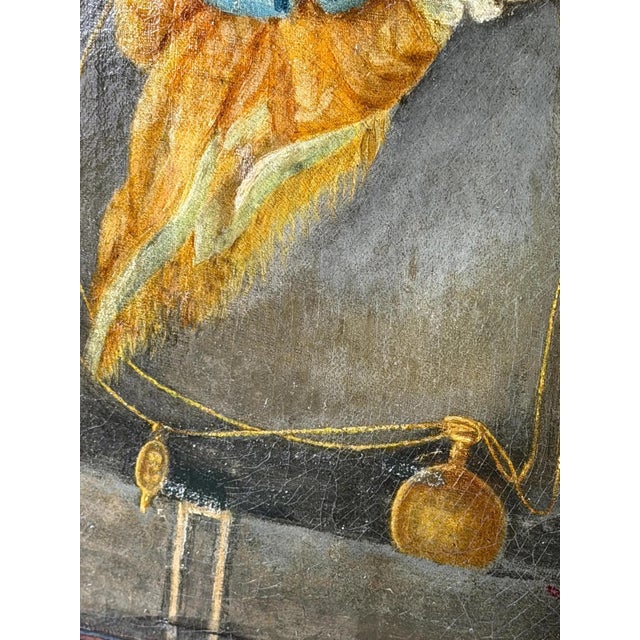 Unknown, Portrait of a Lady, 1800s, Oil on Canvas For Sale - Image 6 of 10