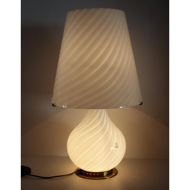 Mid-Century Modern Vintage Murano Glass Mushroom-Shaped Table Lamp from Zonca, 1970s For Sale - Image 3 of 16