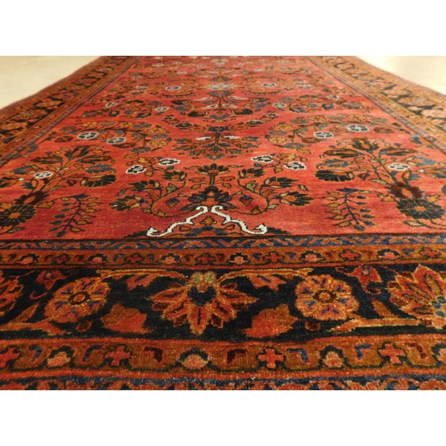Antique Persian Kashan Rug With Manchester Wool and Silk. 4'5"x 7' For Sale - Image 12 of 13