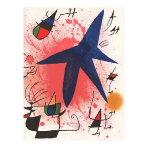 1970 Joan Miro Original Lithograph V1-1 Mourlot
